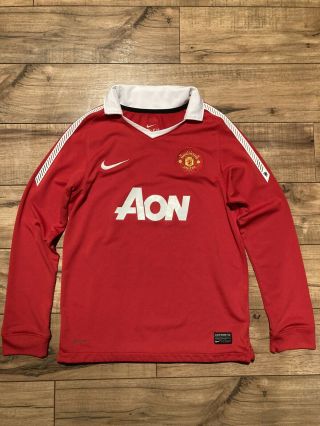 Nike Manchester United Long Sleeve Jersey Youth M