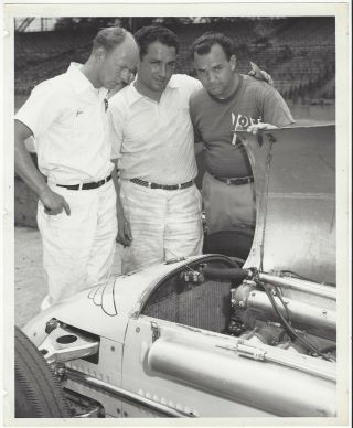 Old Orig.  Indy 500 Race Car Driver Photo Jim Rathman 1952 Car No.  59 Very Rare