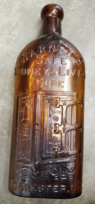 Awesome Antique Warners Safe Kidney & Liver Cure Bottle