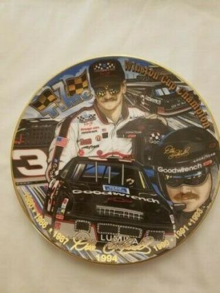 Dale Earnhardt 7 Time Nascar Winston Cup Champion 8 " Ltd Ed Collector Plate