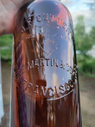 Old J.  F.  Cutter E.  Martin & Co SAN FRANCISCO.  CAL Whiskey Bottle 3