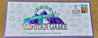 Mlb Colorado Rockies Catchet Le 1998 All - Star Postmarked Larry Walker E.  Escobar