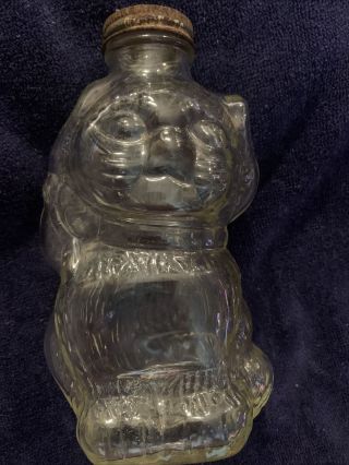 517 Vintage Grapette Cola Soda Fountain Cat Kitten Coin Glass Bank