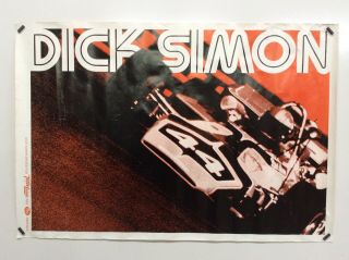 1970’s ? Indianapolis Indy Poster 34x23 Dick Simon Post Cereal Travel Lodge 44