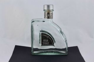 Aha Toro Tequila Reposado Empty Bottle With Silver Cork Cap 750ml