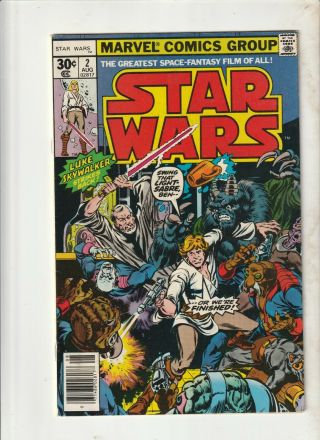 Marvel Star Wars 2 Vf/nm 1977 Luke Skywalker