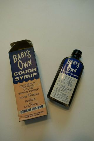 Vintage 1940s Nos Apothecary Pharmacy Baby 