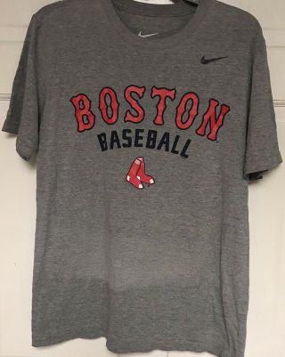 Nike Regular Fit Boston Red Sox Mlb Gray T - Shirt,  Men’s M