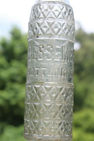 Bessemer Bottling Co.  Art Deco Embossed Bottle Alabama Ala Al Rare