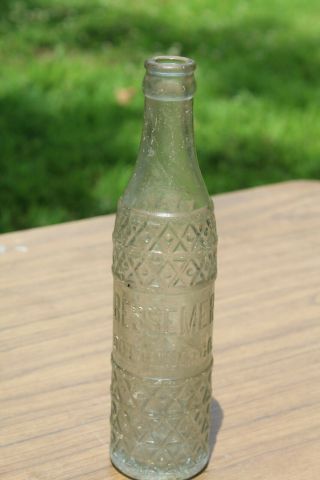 Bessemer Bottling Co.  Art Deco Embossed Bottle Alabama Ala AL Rare 2