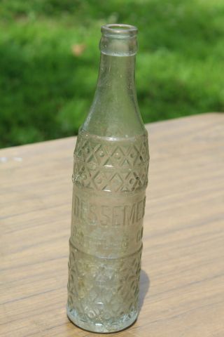 Bessemer Bottling Co.  Art Deco Embossed Bottle Alabama Ala AL Rare 3