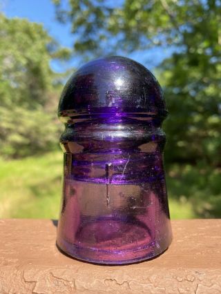 Purple Cd 102 Bar Diamond Glass Insulator