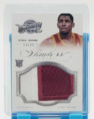 2012 - 13 Panini Flawless Kyrie Irving Rc Rookie 2 Color Patch 13/25 Cavaliers