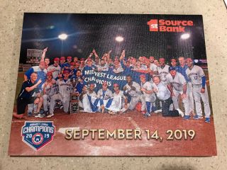 South Bend Cubs 2019 Championship Canvas Stadium Giveaway Minor League Baseball
