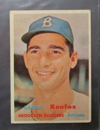 Sandy Koufax 1957 Topps 302