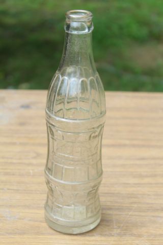 1940 Boaz Alabama Try Me Art Beverage Deco Embossed Bottle Ala Al Rare