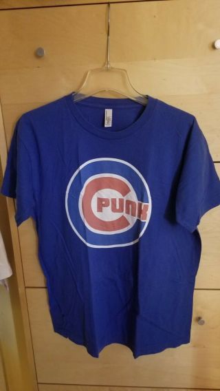 Wwe Cm Punk Chicago Cubs T - Shirt Men 