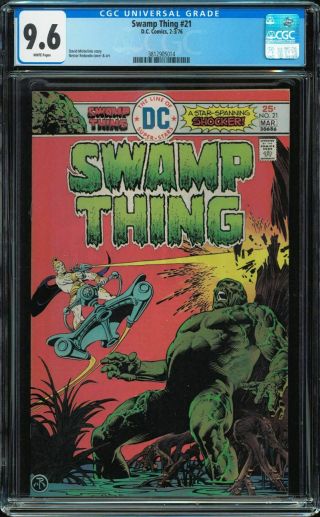 Swamp Thing 21 Cgc 9.  6 White 1976 Dc Comics Horror Redondo Volume 1 Vol