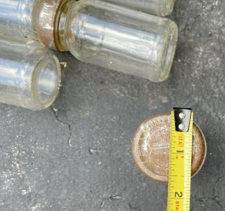Vintage Glass Jars Small 8 Total 2