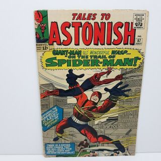 Tales To Astonish 57 (1964 Marvel) Gd/vg To Vg - Spider - Man App.  Silver Age Key