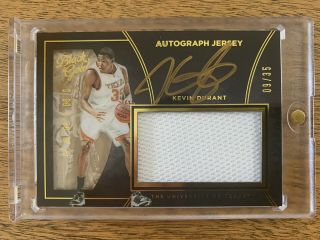 2016 Panini Black Gold Collegiate Kevin Durant Game Worn Patch Gold Ink Auto /35