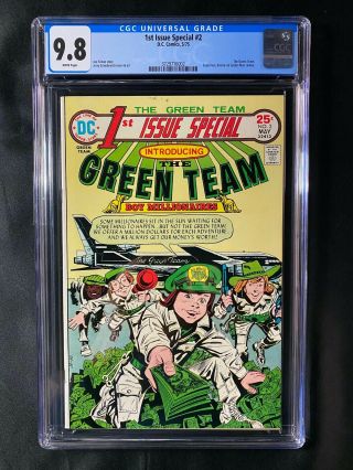 1st Issue Special 2 Cgc 9.  8 (1975) - The Green Team - Superman,  Spider - Man App