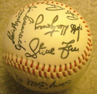 1988 - 89 Kansas City Royals baseball with 25 printed autographs/signatures 2