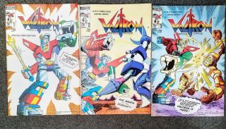 Voltron Defender Of The Universe 1,  2,  3 Dick Ayers Modern Comics