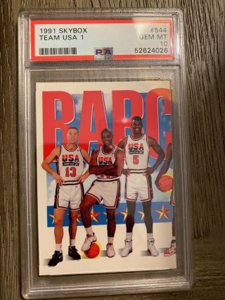1991 - 92 Skybox Team Usa Basketball 544 Mullin Barkley Robinson