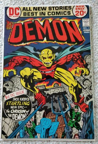 The Demon 1 Origin Jack Kirby 1st Appearance Etrigam Randu Dc Comics 1972 Fn/vf