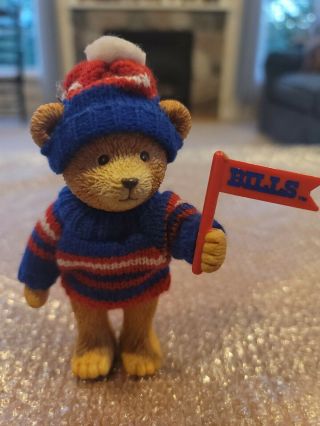 Buffalo Bills - Russ Jointed Resin Bear With Hat And Sweater 1993,  5 Inch