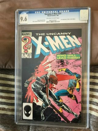 1986 Copper Age Marvel Comics The Uncanny X - Men 201 Cgc Graded 9.  6