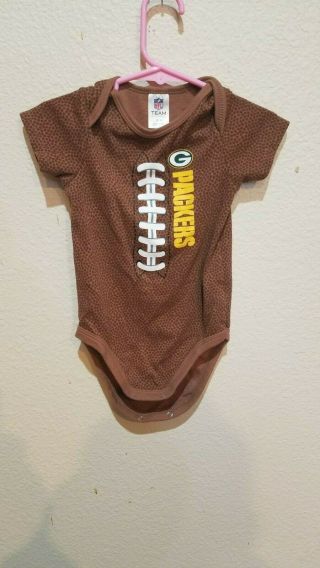 Green Bay Packers Baby One - Piece Bodysuit Size 18m Nfl