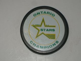 St.  Thomas Stars Jr.  B Ontario Champions Puck Carriage Oldsmobile Chevrolet