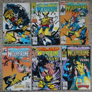 Marvel Comics Presents 1988 - 1995 1st Wolverine Vs Venom Ghost Rider 117 - 122 Vf