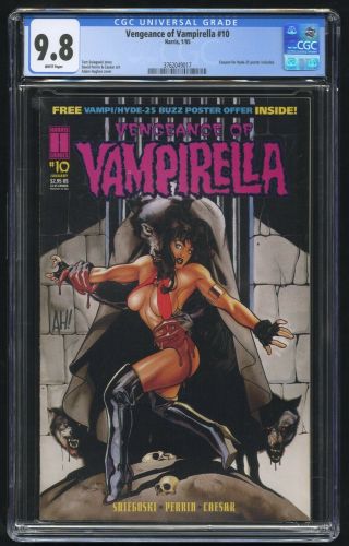 Vengeance Of Vampirella 10 Cgc 9.  8 (harris 1/95) Adam Hughes Cover