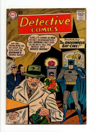 Detective Comics 242 Vintage Dc Comic Batman Robin " Underworld Bat - Cave " 10c