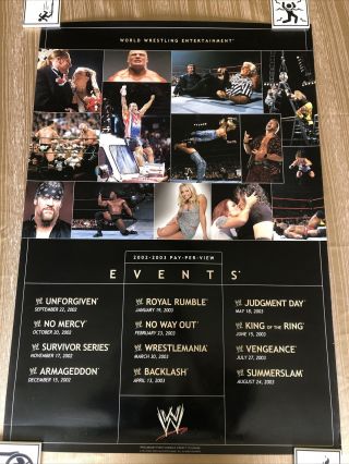 Wwe 2002 - 2003 Pay Per View Events 27x39 Poster