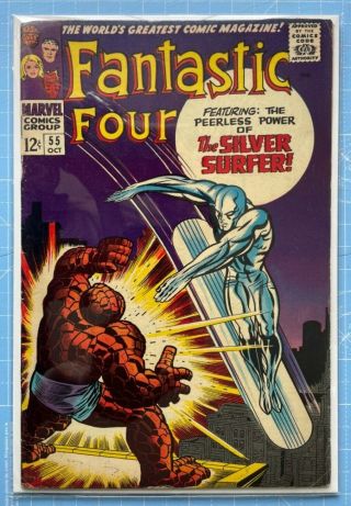 Fantastic Four 55 Silver Age Marvel (silver Surfer Cover) Fine -