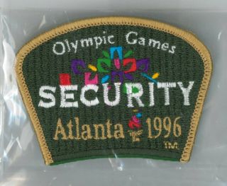 Atlanta 1996 Summer Olympic Games Patch - Security - Shoulder Patch - Badge