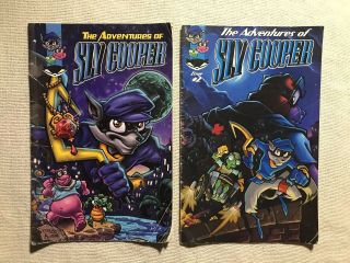 Adventures Of Sly Cooper 1 & 2 - Sony - Comic Book - Heavily Used/damaged