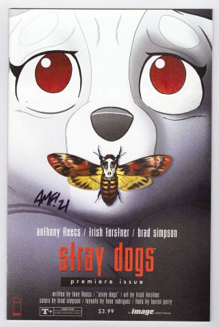 Stray Dogs 1 Horror Cover B Signed By Tony Fleecs With Image Comics 2021