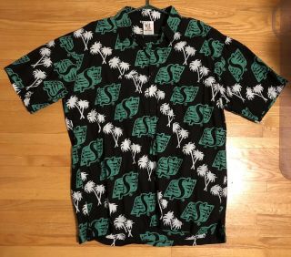 Men’s Cfl Saskatchewan Roughriders Hawaiian Shirt Sz Xl