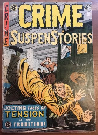 Crime Suspenstories 26 Ec Comics 1954 Gd/vg 3.  0
