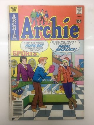 Archie Comics 271 1978 Pearl Necklace Innuendo Risque Cover Betty Veronica