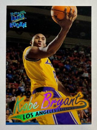 Kobe Bryant 1996 - 97 Fleer Ultra Rookie Card Rc 52 Lakers Hof Sharp