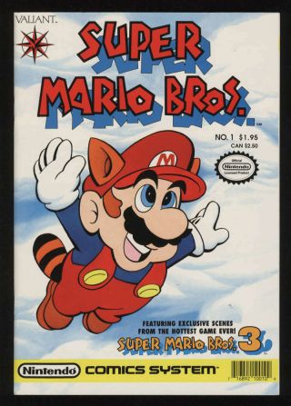 Mario Bros 1 Vf/nm 9.  0 W Pgs Ninteno Comics System 1990 Valiant