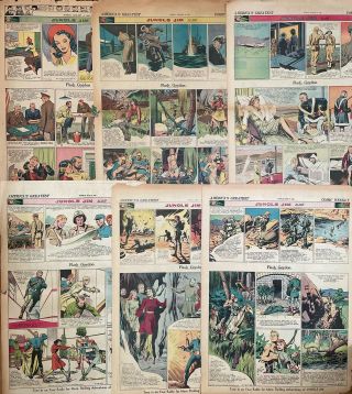 22 Flash Gordon - Jungle Jim Sunday Comics Pages By Alex Raymond From 1942