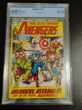 The Avengers 100 Cbcs 6.  0,  Old And Avengers Assemble.  1972