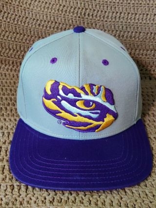 Gen2 Lsu Eye Of The Tiger Gold W/ Purple Baseball Cap Adjustable Pre - Owned Youth